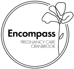 Encompass Pregnancy Care Clinic Logo Black and White